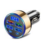 6-i-1 Snabbladdare för bil – 3.1A billaddare med dubbla USB-C och digital display - Bild 4