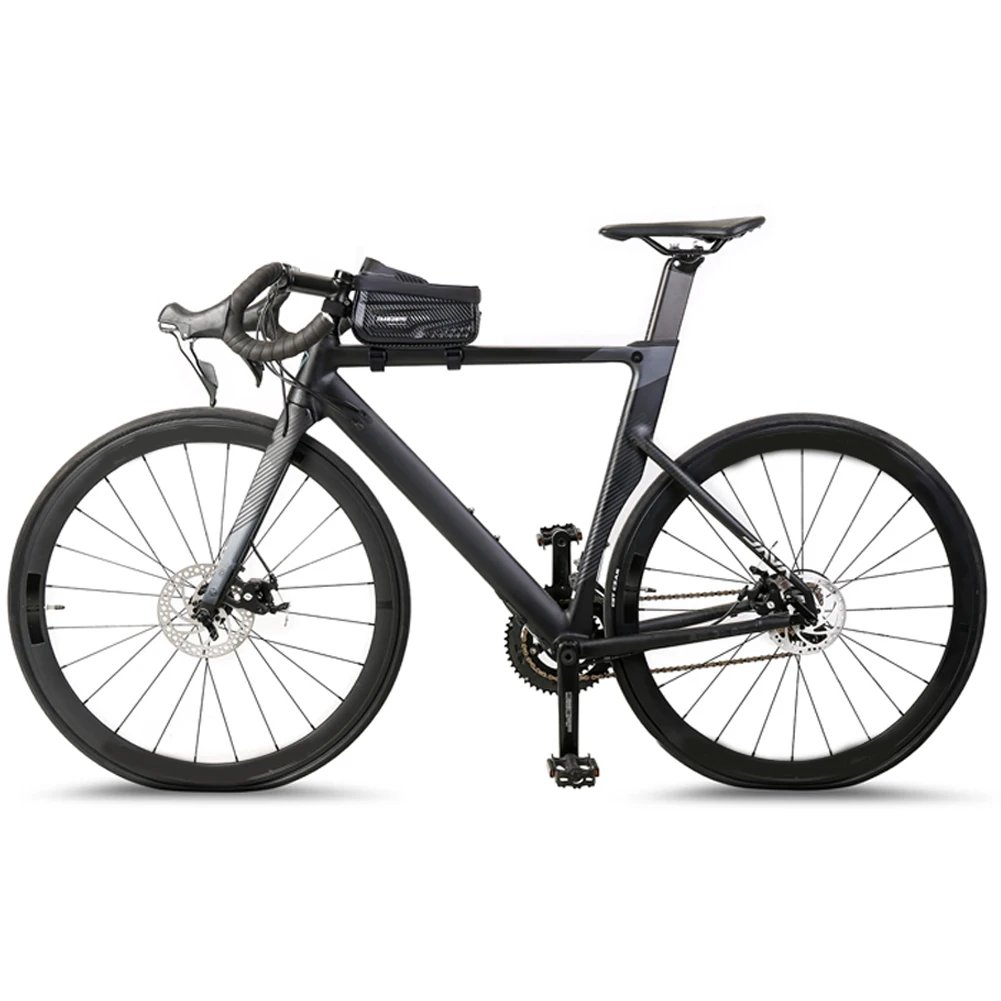 Cykelväska med mobilfack – Vattentät ramväska (1L) med touch-skärm Cykelväska med mobilfack – Vattentät ramväska (1L) med touch-skärm