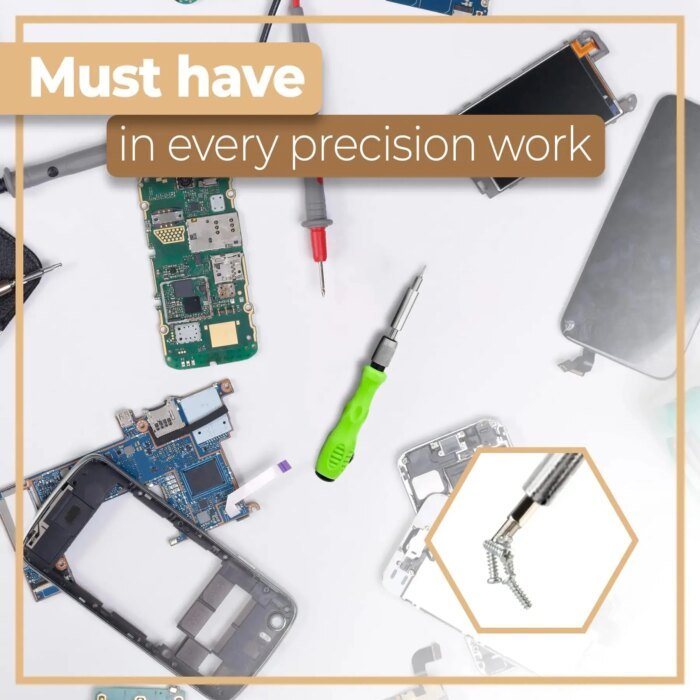 Magnetiskt 32-i-1 precisionsskruvmejselset för elektronik och hemmafix - Bild 3