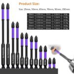 Stötsäkra magnetiska PH2 slagbits i legerat stål 6/12-pack - Bild 4
