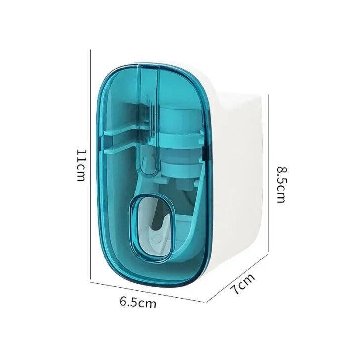 Automatisk tandkrämsdispenser med tandborsthållare för väggmontering - Bild 4