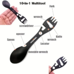 Multifunktionell spork i rostfritt stål för camping och friluftsliv - Bild 4
