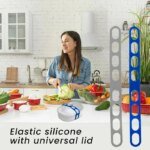 Elastisk silikonrem för lockfixering vid camping och matlagning - Bild 3