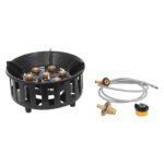 21000W bärbar kraftfull gaskök med tre adaptrar för camping - Bild 5