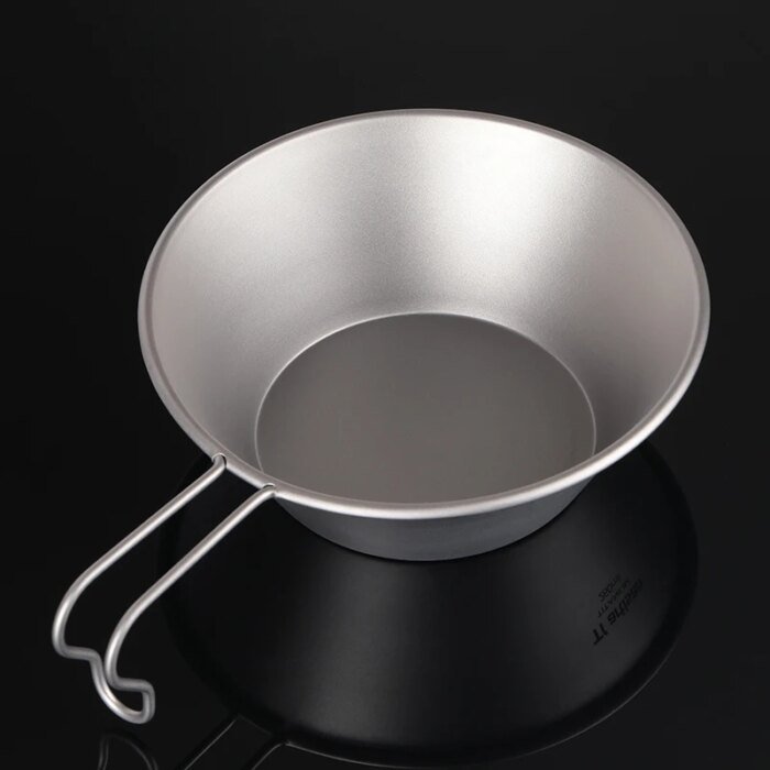 Tiartisan ultralätt 260ml sierraskål i titan med fast handtag - Bild 3