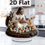 Jesus Julkrubba Figur Skrivbordsservis Helig Juldekoration - Bild 2