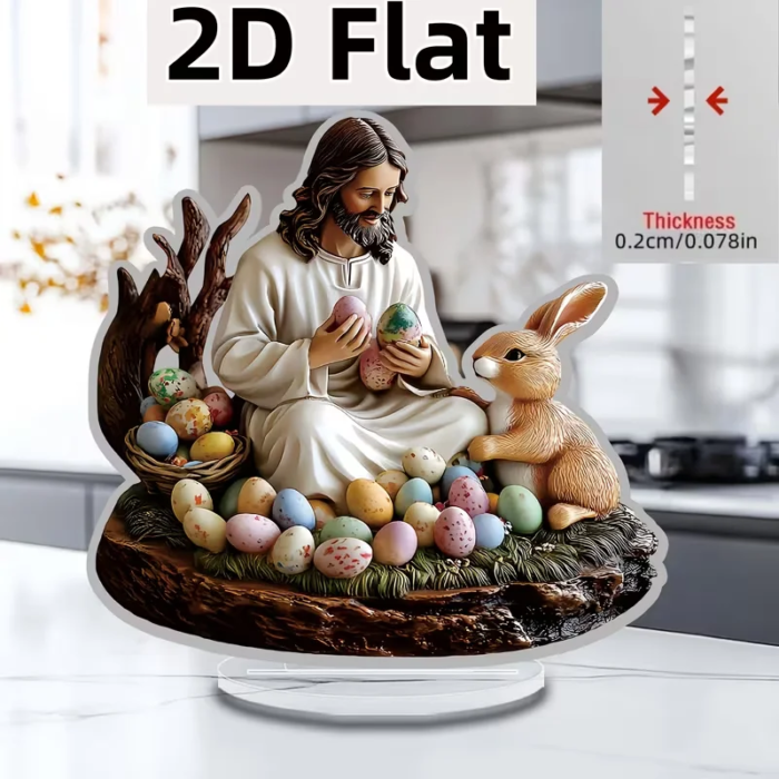 Jesus Julkrubba Figur Skrivbordsservis Helig Juldekoration - Bild 2