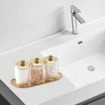 Qtip-hållare i 2- eller 3-pack med guldfärgad bricka - Bild 3