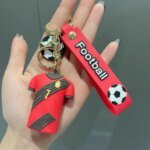 5-pack Fotbollsnyckelringar – Matchande set med tröja nr 7 & nr 10 - Bild 5