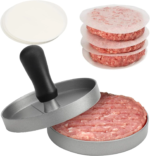 Aluminiumhamburgerpress för perfekt grillade hamburgare