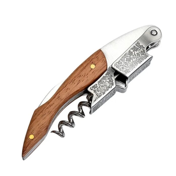 Professionell vinöppnare med ergonomiskt trähandtag - Bild 4