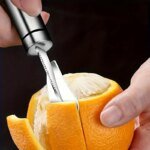Appelsinskalare och citronskalare med handtag i rostfritt stål - Bild 3