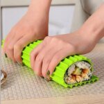 Återanvändbar sushimatta i silikon med bambumönster - Bild 2