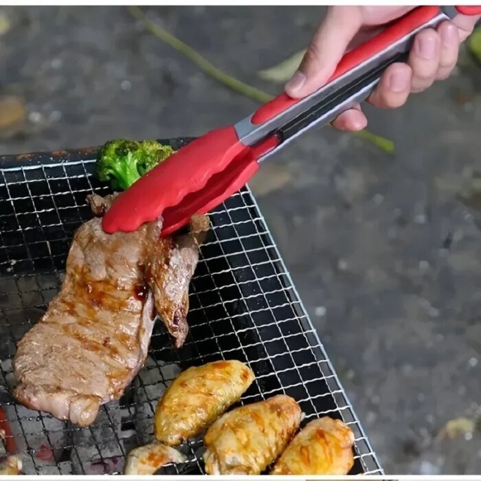 Värmetåliga kökstänger i silikon och stål - Bild 3