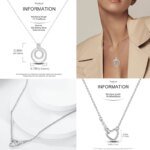 Halsband i 925 Sterling Silver – Enkelt hjärta med zirkonia för berlocker - Bild 3