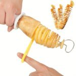 6-delar set med rostfri spiraliserare och grönsaksskärare