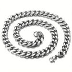 Hip Hop-halsband i rostfritt stål – Trendig kedja för herr & unisex - Bild 4