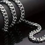 Hip Hop-halsband i rostfritt stål – Trendig kedja för herr & unisex