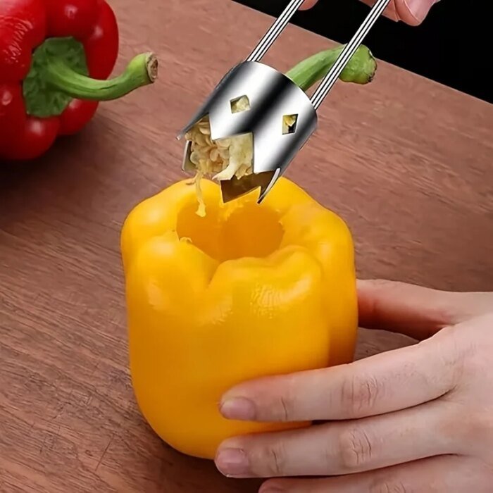 Rostfri kärnutdragare för frukt och grönsaker - Bild 2