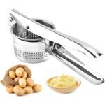 Ergonomisk potatisstöt i rostfritt stål för köket