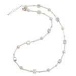 VENTFILLE – Stilrent choker-halsband med pärldetaljer & geometrisk design (925 Sterling Silver) - Bild 5