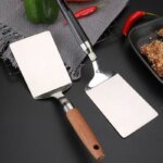 Robust Grillspatel i Rostfritt Stål med Trähandtag - Bild 5