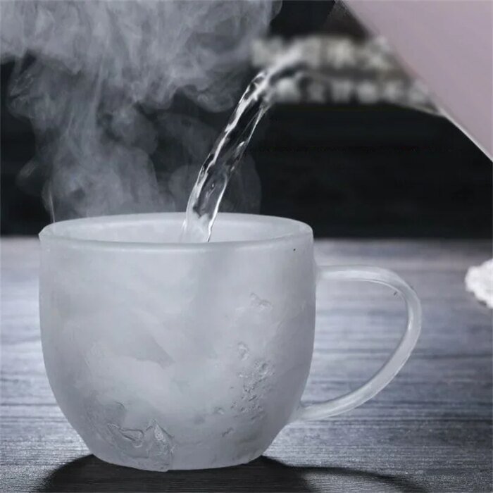 Värmetålig Dubbelväggig Glaskopp med Handtag 150-350 ml - Bild 5