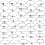 925 Silverarmband med Sol, Måne och Stjärnor – Charm-armband för DIY-berlocker