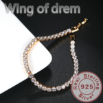Glittrande Tennisarmband i 925 Sterling Silver – Roséguldpläterat med Cubic Zirconia - Bild 4
