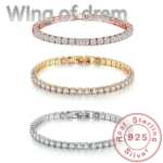 Glittrande Tennisarmband i 925 Sterling Silver – Roséguldpläterat med Cubic Zirconia - Bild 2