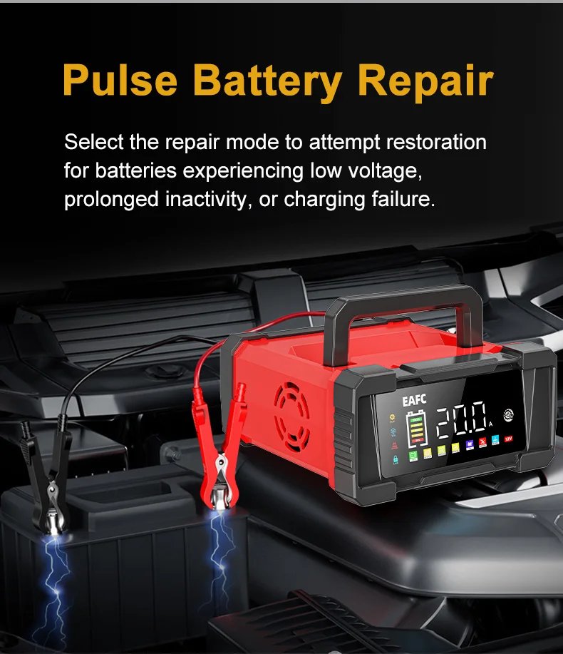 12V/24V Automatisk Bilbatteriladdare 20A/10A 12V/24V Automatisk Bilbatteriladdare 20A/10A