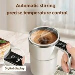 Elektrisk Självomrörande Kaffemugg med Digital Display 380 ml