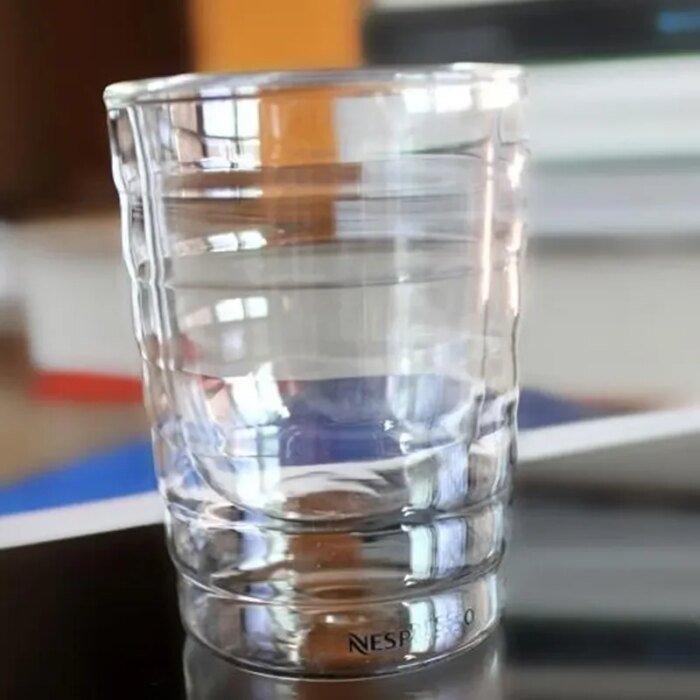 Handgjord Värmetålig Dubbelväggig Glaskopp för Kaffe och Te - Bild 3