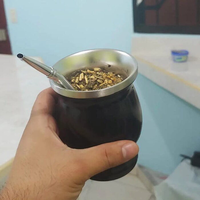 UPORS Yerba Mate Kopp i Rostfritt Stål 8 oz - Bild 4