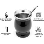 UPORS Yerba Mate Kopp i Rostfritt Stål 8 oz - Bild 2
