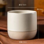 Rustik Keramikmugg i Japansk Stil för Espresso - Bild 4