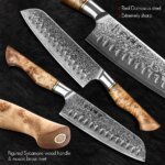 Hezhen Master Series Damaskusstål Knivset i 5 Delar - Bild 3