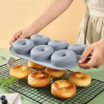 6-Facks Silikonform för Muffin och Donut
