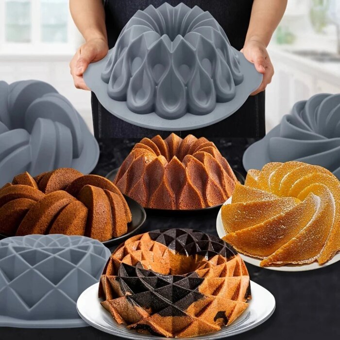 Mångsidigt Bakset i Silikon för Kakor och Muffin - Bild 3