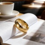 Klassisk Minimalistisk Ring i Rostfritt Stål (6 mm) – Vattenfast & Allergivänlig Smycke för Dam & Herr - Bild 4
