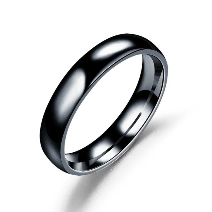 Enkel 6 mm Ring i Rostfritt Stål – Högglanspolerad Vigselring för Dam & Herr - Bild 5