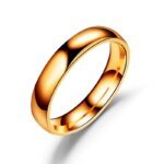 Enkel 6 mm Ring i Rostfritt Stål – Högglanspolerad Vigselring för Dam & Herr - Bild 3