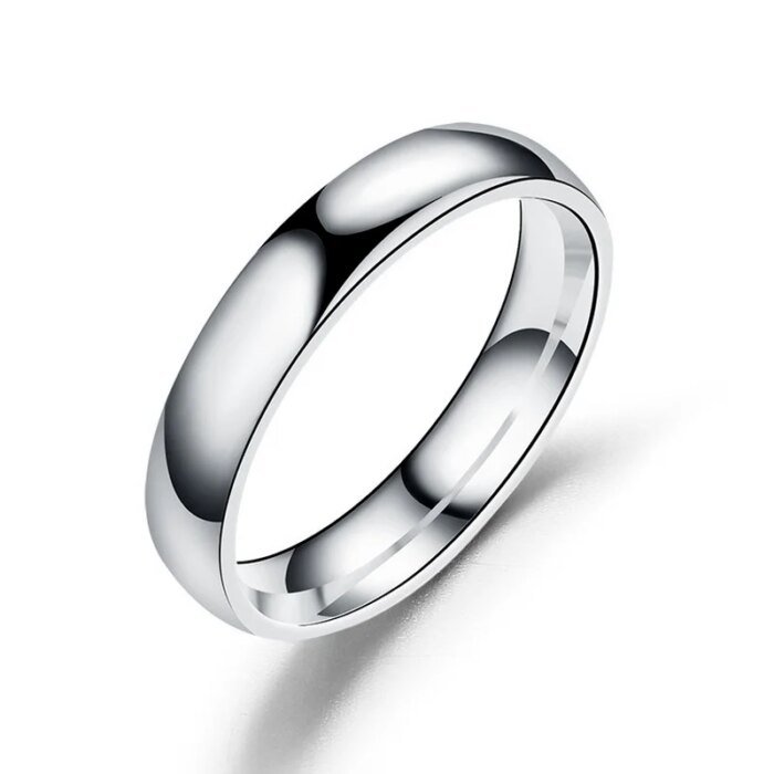 Enkel 6 mm Ring i Rostfritt Stål – Högglanspolerad Vigselring för Dam & Herr - Bild 4