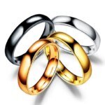 Enkel 6 mm Ring i Rostfritt Stål – Högglanspolerad Vigselring för Dam & Herr - Bild 2