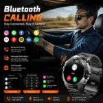 Robust Militär Smartwatch med Bluetooth-Samtal - Bild 4