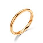 Tunn Ring (2 mm) i Rostfritt Stål – Stilren Guldring för Dam & Tjej - Bild 4