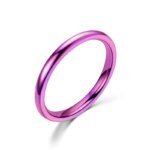 Tunn Ring (2 mm) i Rostfritt Stål – Stilren Guldring för Dam & Tjej - Bild 3