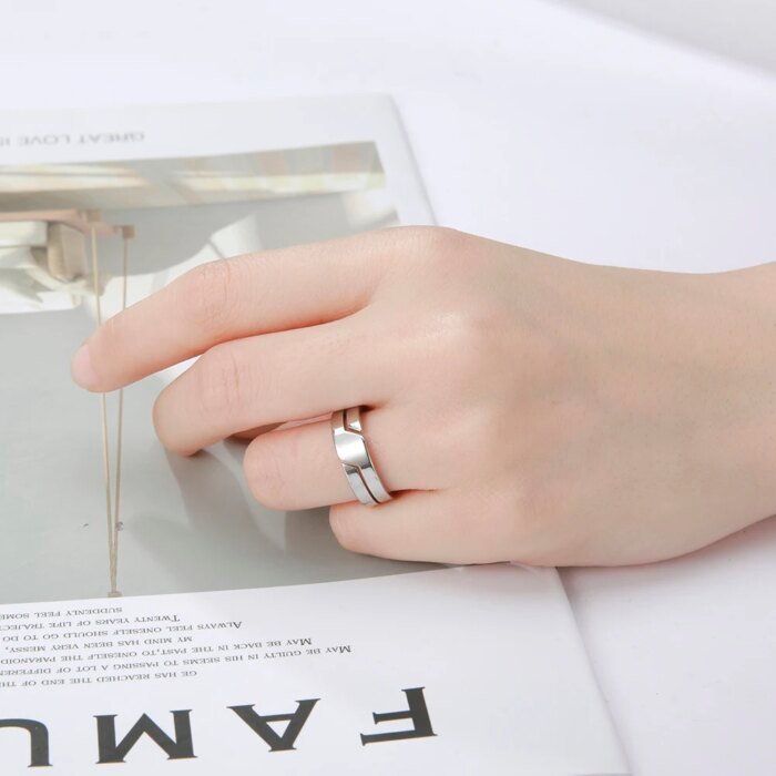 Skyrim-inspirerad Ring i Rostfritt Stål – Minimalistisk & Stilren för Dam & Herr - Bild 4