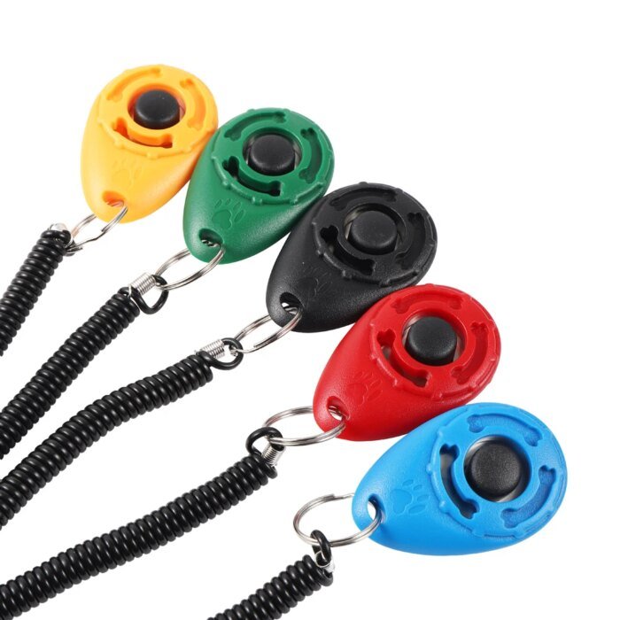 Ergonomisk träningsklicker med handledsrem för husdjur - Bild 3