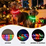 Lysande LED-hundhalsband med tre olika ljuslägen - Bild 3